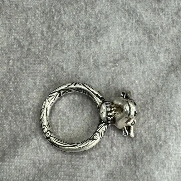 Gucci Anger Forest 925 Silver Bull Ring 6 - Picture 7 of 10
